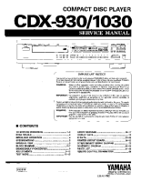 Yamaha cdx-930-1030 - Service Manual 